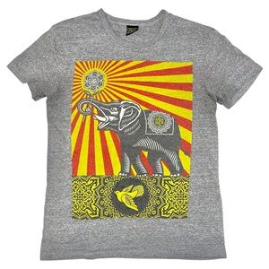 Obey “Elephant Graphic Tee” in Heather Gray | Size Medium